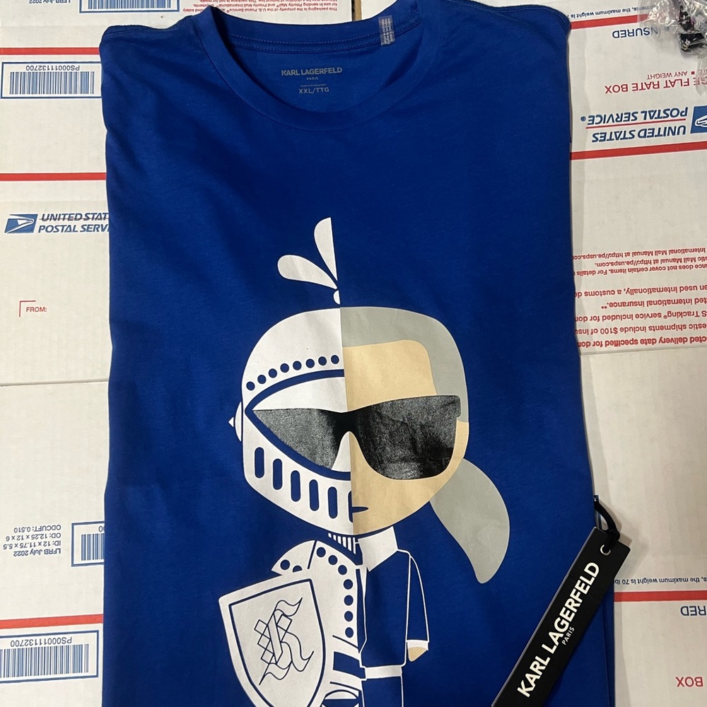 Karl Lagerfeld Royal Blue Graphic Tee